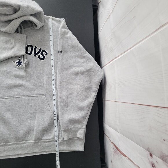 NFL Team Apparel Reebok Dallas Cowboys Hooded Sweatshirt, Men’s XL, Embroidered - Picture 8 of 8